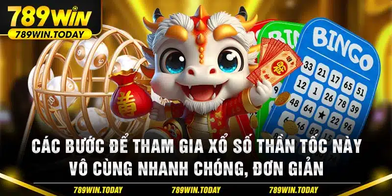 Các bước để tham gia vào loại hình xổ số thần tốc này vô cùng nhanh chóng, đơn giản